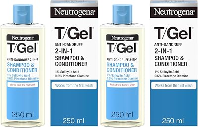 Neutrogena T/Gel 2 in 1 Anti Dandruff Shampoo & Conditioner Jasmine 250ml Pack