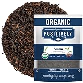 Positively Tea, Organic Assam TGFOP Black Tea, Loose Leaf, 16 Ounce