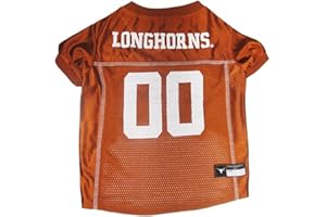 Pets First NCAA College Texas Longhorns Mesh Jersey for DOGS & CATS, Size X-Large, Licensed Dog Jersey with your Favorite Football/Basketball College Team