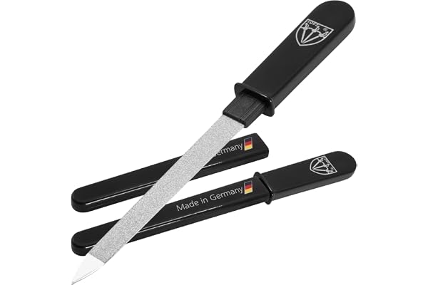 3 Swords Germany Sapphire Metal Pocket Nail File Manicure Travel 2 PIECES