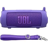 Baval Silicone Case Compatible with JBL Flip 7 Portable Bluetooth Speaker(Purple Cover)