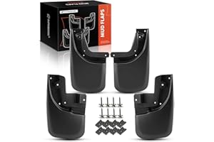 A-Premium 4PCS Mud Flaps Compatible with Toyota Tacoma 2005-2015 Pickup (with Fender Flares), with Fastener Clips, Front and 