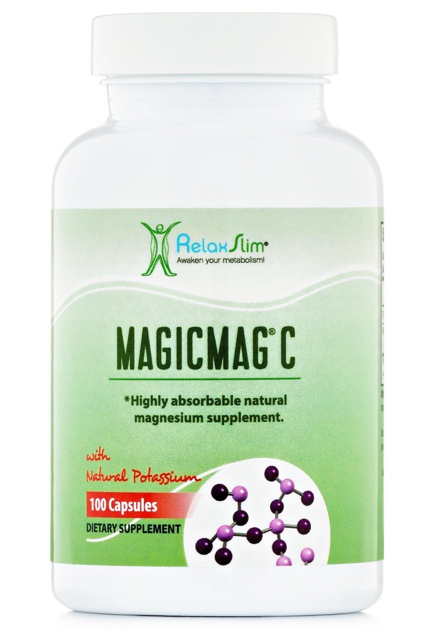 RelaxSlim Natural Potassium Citrate Capsules, Formulated by Award Winning Metabolism