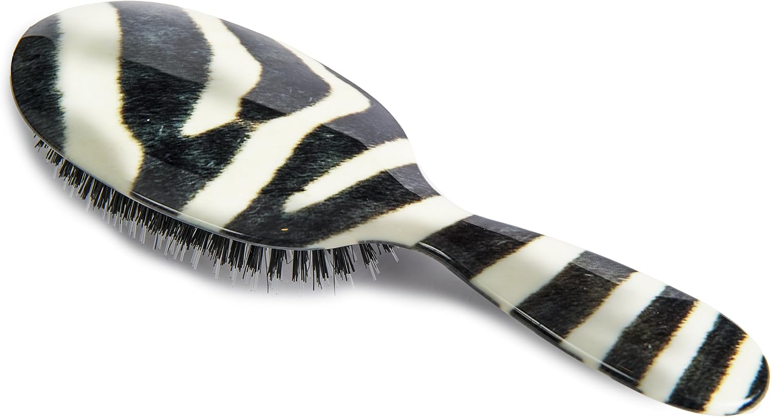 Rock & Ruddle Natural Mixed Boar Bristle Hair Brush for Women and Kids (Large, 21cm)