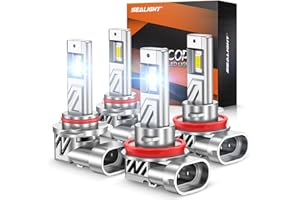 SEALIGHT 𝟗𝟎𝟎𝟓+𝐇𝟏𝟏 𝐋𝐢𝐠𝐡𝐭 Combo, 88,000LM 800% Super Brighter, 1:1 Real Size, 6500K Cool White Light B...