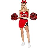 Spirit Halloween Adult Touchdown Babe Cheerleader Uniform Costume | Cheerleader Outfit | Sexy Costume