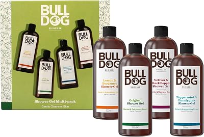 BULLDOG Skincare Multi-Fragrance Shower Gel Giftset 4 x 500ml Vegan