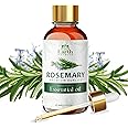 Earth Nourish Rosemary Essential Oil - 30ml/1.01 Fl Oz - Pure and Natural for Skincare, Aroma and Diffusers - Premium Grade with Glass Dropper