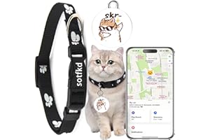 sotfkd GPS Tracker & Health Monitoring for Cats-Market Leading Pet GPS Location Tracker | Wellness & Escape Alerts | No Monthly Fee | Waterproof | Works with Any Collar
