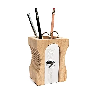 Suck UK Pencil Sharpener Desk Tidy and Stationary Holder/ Pen Pot - Perfect for Pens, Pencils, Rulers, Markers and Scissors