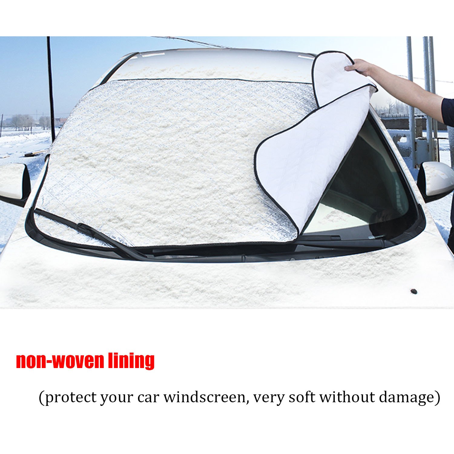 CAR WINDSCREEN FROST COVER ICE SNOW DUST PROTECTOR 0005 For AUDI A2