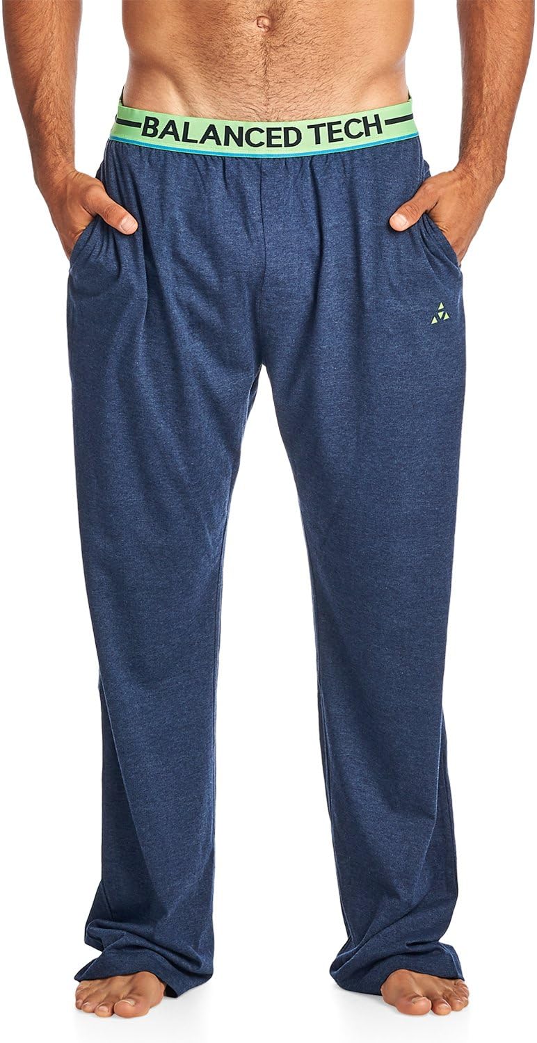 Men's Solid Cotton Knit Pajama Lounge Pants