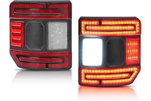 SUPAREE LED Tail Lights Flush Mount with Brake Light Reverse Light Turn Signal Lamp Running Light Fit for Jeep Gladiator JT 2020 2021 2022 2023 2024 2025, 2PCS