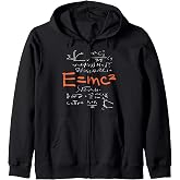 E=mc2 Science Equations Math Physics Formula Einstein Theory Zip Hoodie