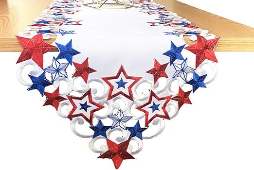 Amazon Com July 4th Patriotic Decorations Table Runners
