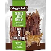 Waggin' Train Chicken Jerky Dog Treats, Made with 100% Real Chicken Breasts, Only Two All-Natural Ingredients, Great High Protein Dog Treat, Easily Digestible for Big or Small Dogs, 30 oz. Pouch