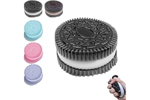 SHILIFE Taba Squishy Sandwich Biscuits,Kawaii Squishies PVC Toys,Stress Relieving Fur Ball OPP Packaging Gifts|Squishy Fidget Toys for Anxiety&Relaxation|Perfect Desk Accessory for Adults (White)