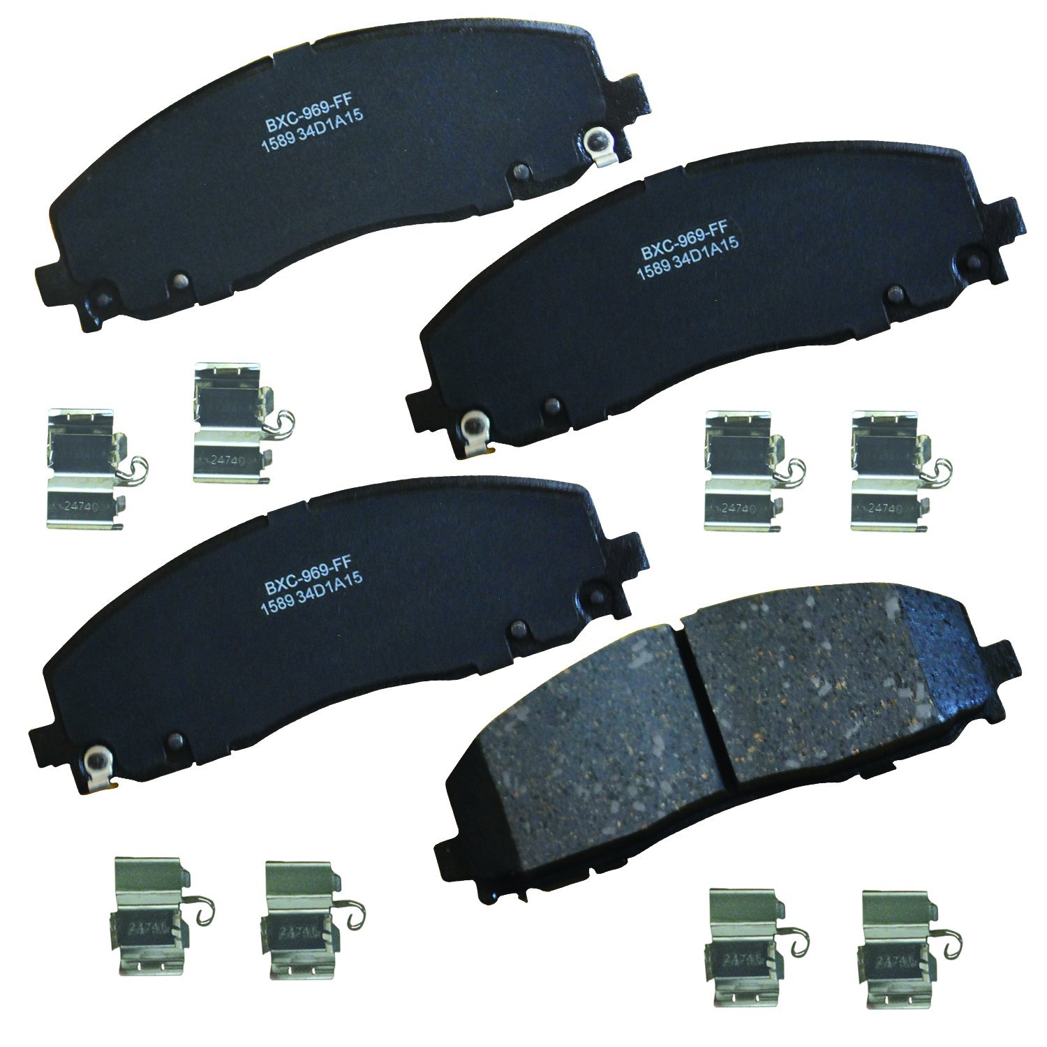 Photo 1 of Bendix Premium SBC1589 Ceramic Front Brake Pads for Select Models Chrysler Grand Caravan, Pacifica, Town & Country, Voyager, Dodge Journey, Jeep Gladiator, Wrangler, Ram C/V, Volkswagen Routan