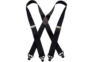HOLD-UP SUSPENDER CO. Holdup 1 1/2" wide Classic Series Suspenders for Men with Patented Gripper Clasp