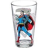 Toon TumblerTM: SUPERMAN (DC) 16 Ounce pint glass
