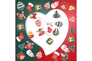 Christmas Resin Charms for Crafts, 10 Pcs Flatbacks Slime Miniature Christmas Decorations, Applicable to Phone Case, Hair Ect