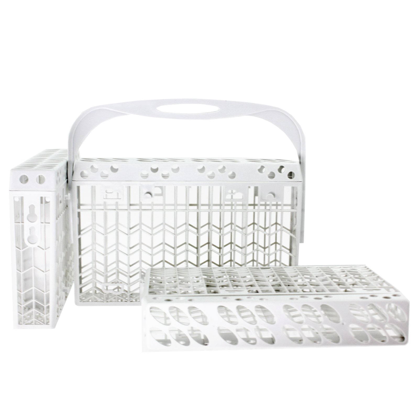 SPARES2GO Slimline Cutlery Basket Rack Lid & Handle for Kenwood