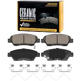 SUPLABEL D1394 Front Brake Pads Fit For Acura RSX 2002-2004 Base,For Honda Fit 2007-2012 2014-2020,City 2014-2017,CR-Z 2011-2015,Civic-1.6L(1993-1995 EX,1994 Si)-2004 Si,Civic del Sol 1994-1997 VTEC