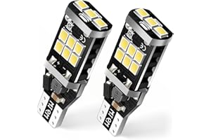 iFunyLED 912 921 LED Bulb for Backup Reverse Lights, 2835 15-SMD Chipsets Error Free 300% Super Bright 906 922 W16W T15 LED Lights - (Pack of 2, White)