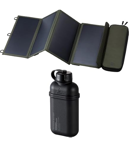 Amazon.com: ELECOM NESTOUT 4-Panel Solar Panel Charger + 15000mAh