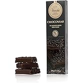 Venchi Chocoviar Soft Bar 7.05 oz - Extra Dark chocolate Shell filled with Cuor di Cacao with Chocoviar 75% - Gluten Free - Vegan Friendly