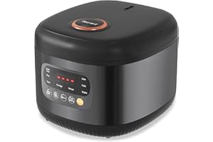 Topwit Rice Cooker 8 Cups Uncooked, 4.2Qt Non-Stick Rice Maker with Food Steamer, 8 in 1 Smart Control Rice Cooker with 24H Delay Start & Keep Warm Function, Slow Cooker for Soup, Stew, Grain, Oatmeal