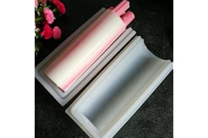 EchoDone Round Tube Soap Mold Column Silicone Embed Soap Making Supplies Tool 1000ML