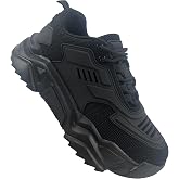 DAVESHOES Mamba 24 Mens Wide Shoes Height Increasing Luxury Mech Sneakers with Latex Insoles Mens Platform Hiptop Black Running Sport Male