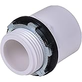 Oatey 34088 1 in. & 1.5 in. Water Heater Pan PVC Adapter Fitting (1 in. inside adapter/1.5 in. over adapter)