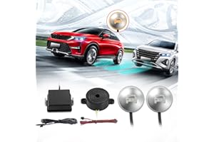 Acteam Ultrasonic Blind Spot Detection System Universal Car Radar Blind Spot Monitoring Sensor System Kit Car Lane Changing W