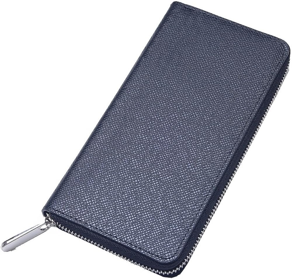 Faston メンズ 長財布 小銭入れなし ラウンドファスナー 財布 056 ブラック Faston 財布 Amazon