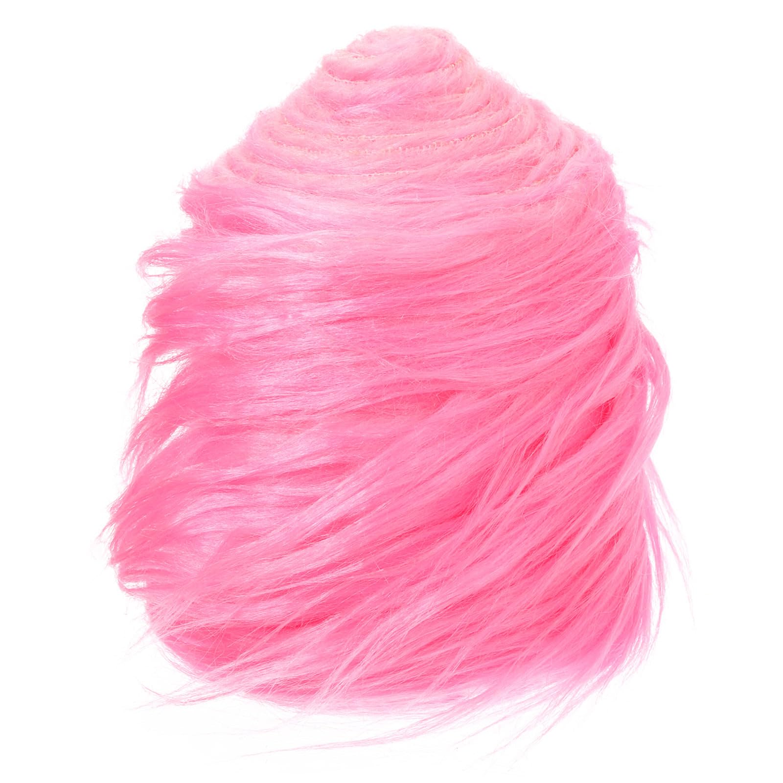 PATIKIL 4.9ft x 4 in Faux Fur Fabric Precut Strips, Plush Ribbon Roll for DIY Craft Christmas Decoration Cosplay Costume, Pink