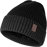 Wmcaps Warm Beanie for Men Women, Fleece Lined Beanie Warm Winter Caps Unisex Fashion Knit Cuffed Cap