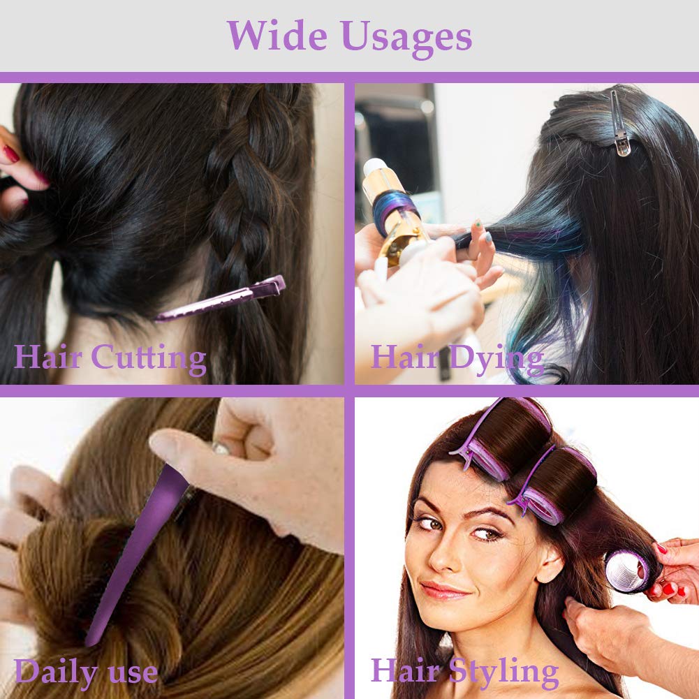Hair Clips for Women, 12 PCS Colorful Non-Slip Alligator Hair Clips for Styling and Sectioning Professional Salon Hair Accessories Girls Ideal Gifts (3.5 inch) : Beauty