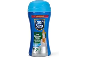 Fresh Step Cat Litter Box Odor Eliminating Powder Cat Deodorizer for Litter Box Easy to Use Odor Neutralizing Powder Cat Product for the Home - 16 Ounces (Pack of 1)