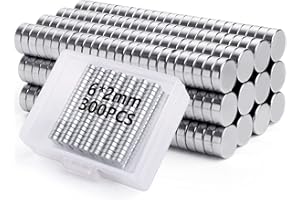 VNDUEEY 300Pcs Refrigerator Magnets, Small Magnets, Fridge Magnets, Whiteboard Magnets, Tiny Magnets, Round Magnets, Mini Magnets for Crafts, Miniatures, Nails, Office, Kitchen