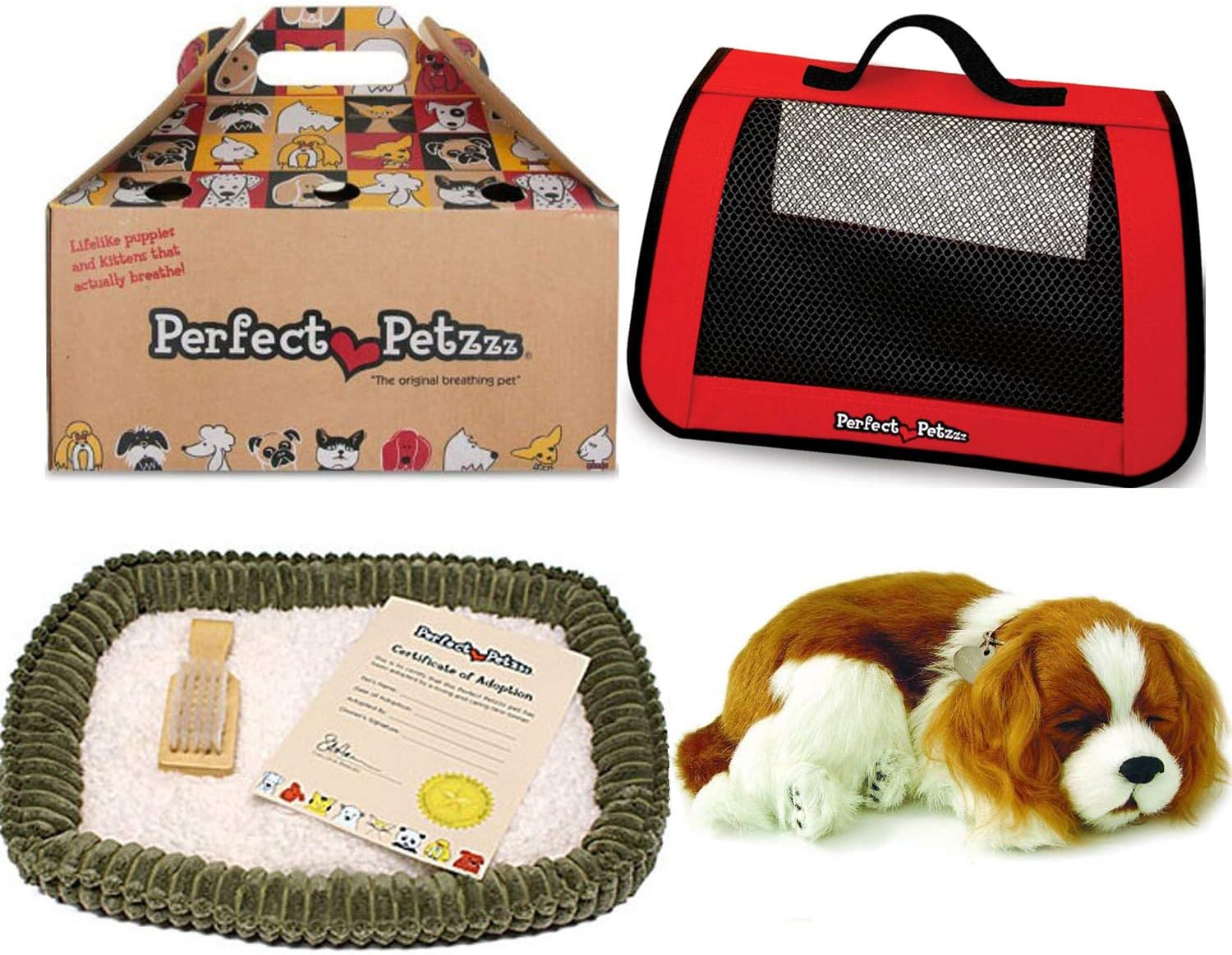 Huggable Pets Perfect Petzzz Cavalier King Charles + Red Tote – The Original ...