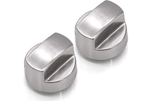 Funmit 811195 Wolf Hood Knob Compatible with Sub-Zero Wolf Range 1543418 1663418 l282212I P1363418 Replaces 805328 KIP5D44 5D44 (2 Pack)