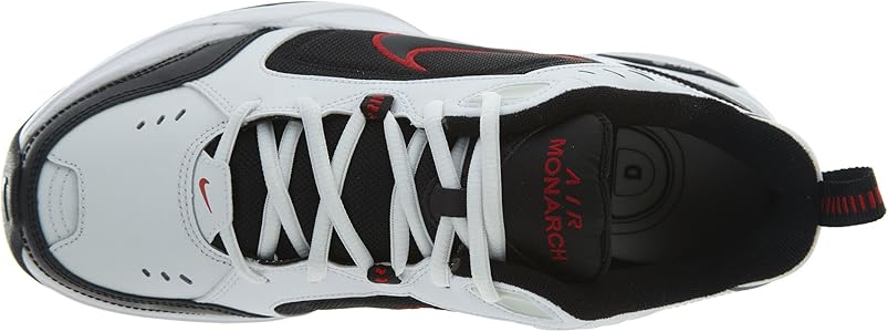 Amazon Com Nike Air Monarch Iv White Black Varsity Red Style 101 Size 14 Athletic