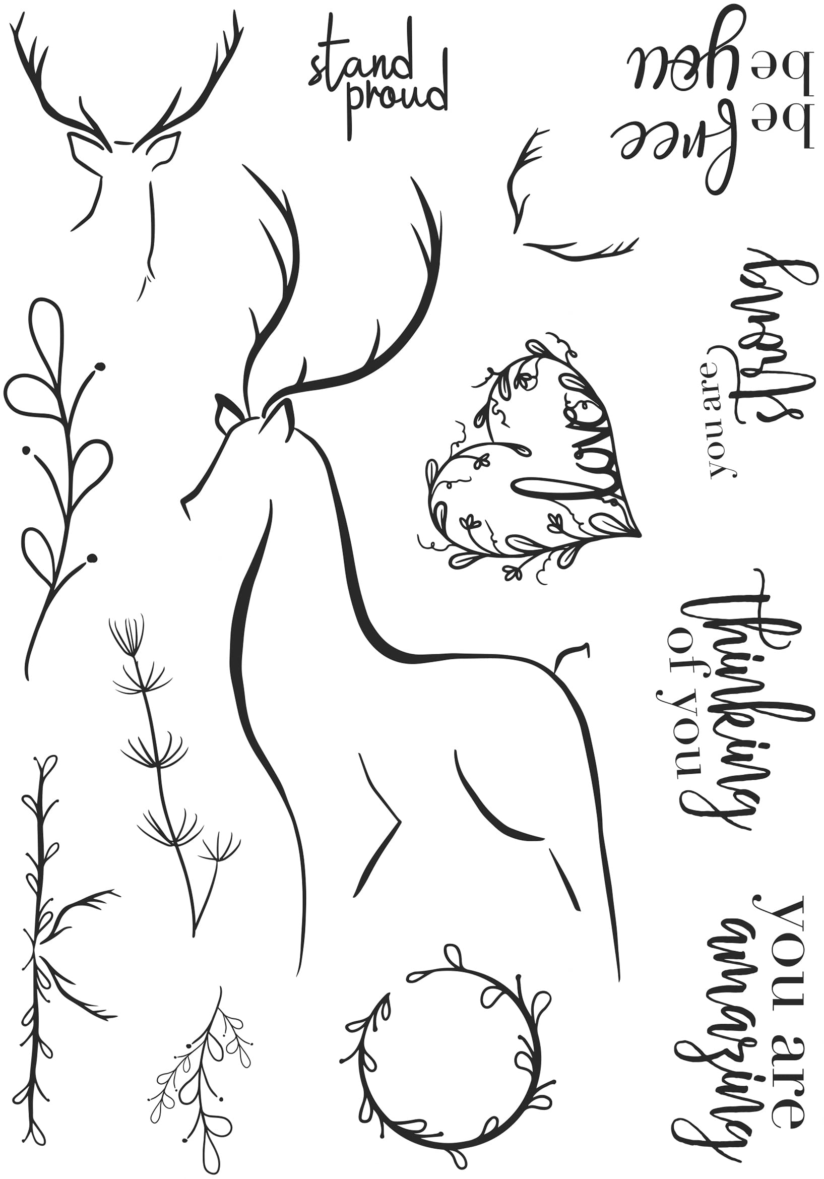 Creative Expressions Bonnita Moaby-Be You-Clear Stamp Set, A5, Transparent, CEC974