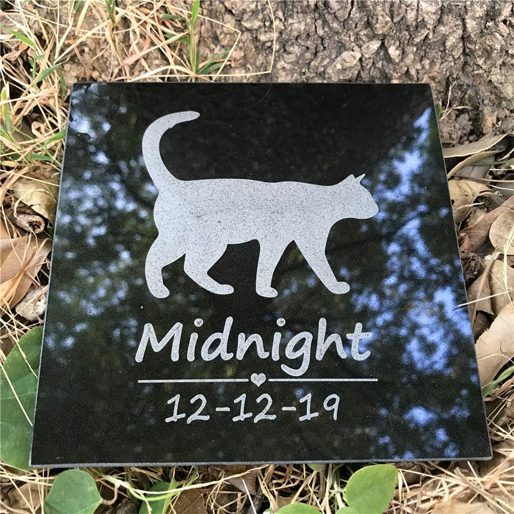 Aveena Granite Cat Memorial Stones, Personalized Pet