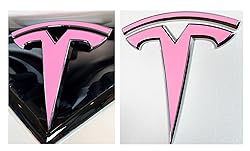 Logo Decal Wrap for Tesla Model S, Refresh, 4-pc