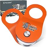 TICONN 10 Ton Snatch Block, 22,000 LBS Winch Pulley for Off-Road Recovery | Heavy Duty Steel Construction, Anti-Corrosion Coating, High Load Capacity, Fits 7/32"&ndash;3/8" Steel Cable &amp; Rope
