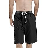 Scotamalone Mens Swim Trunks Swimming Shorts Swimwear Bathing Suits Quick Dry 11 Inch with Mesh Lining
