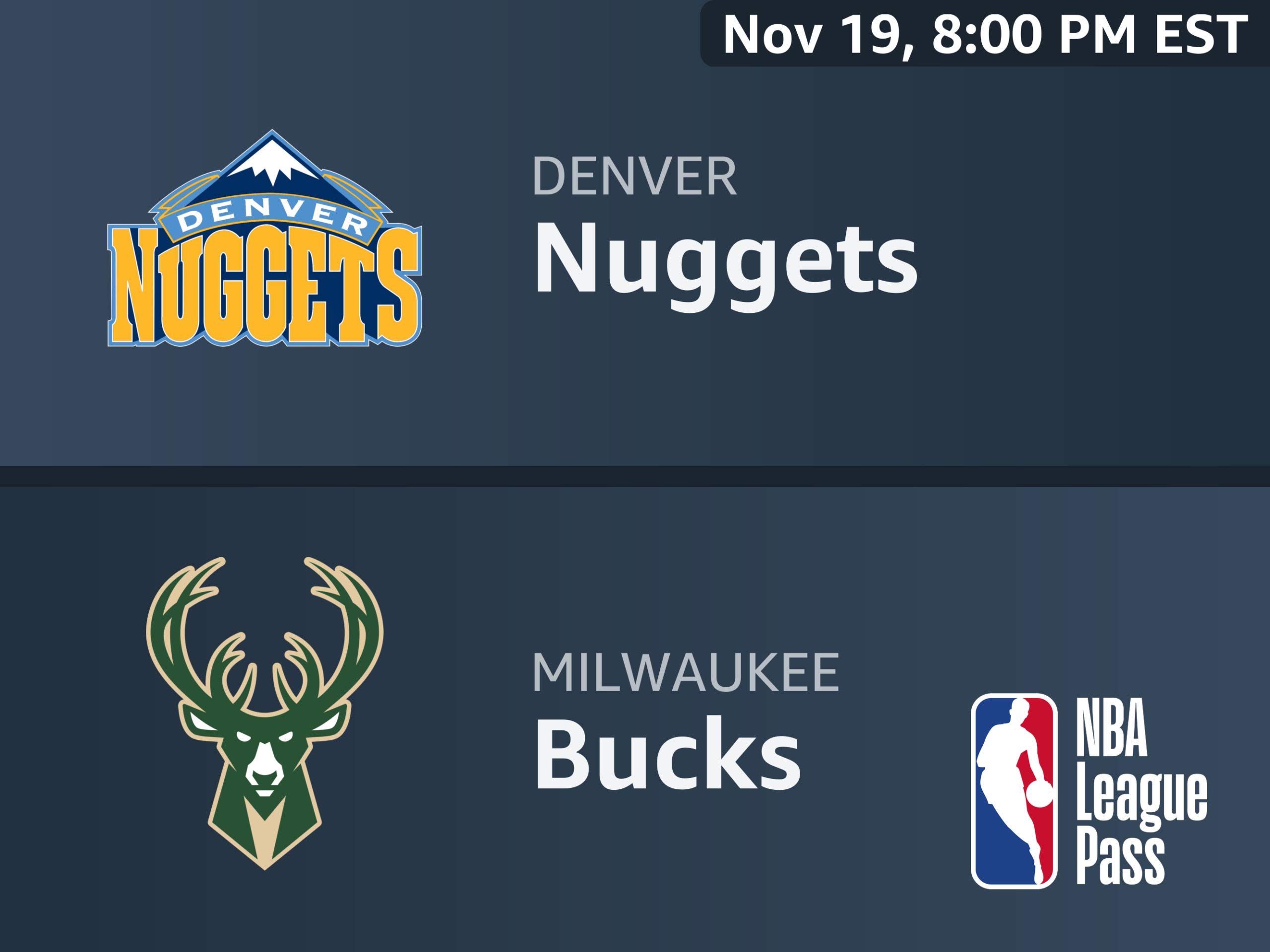 Amazon Com Watch Denver Nuggets Vs Milwaukee Bucks Prime - 